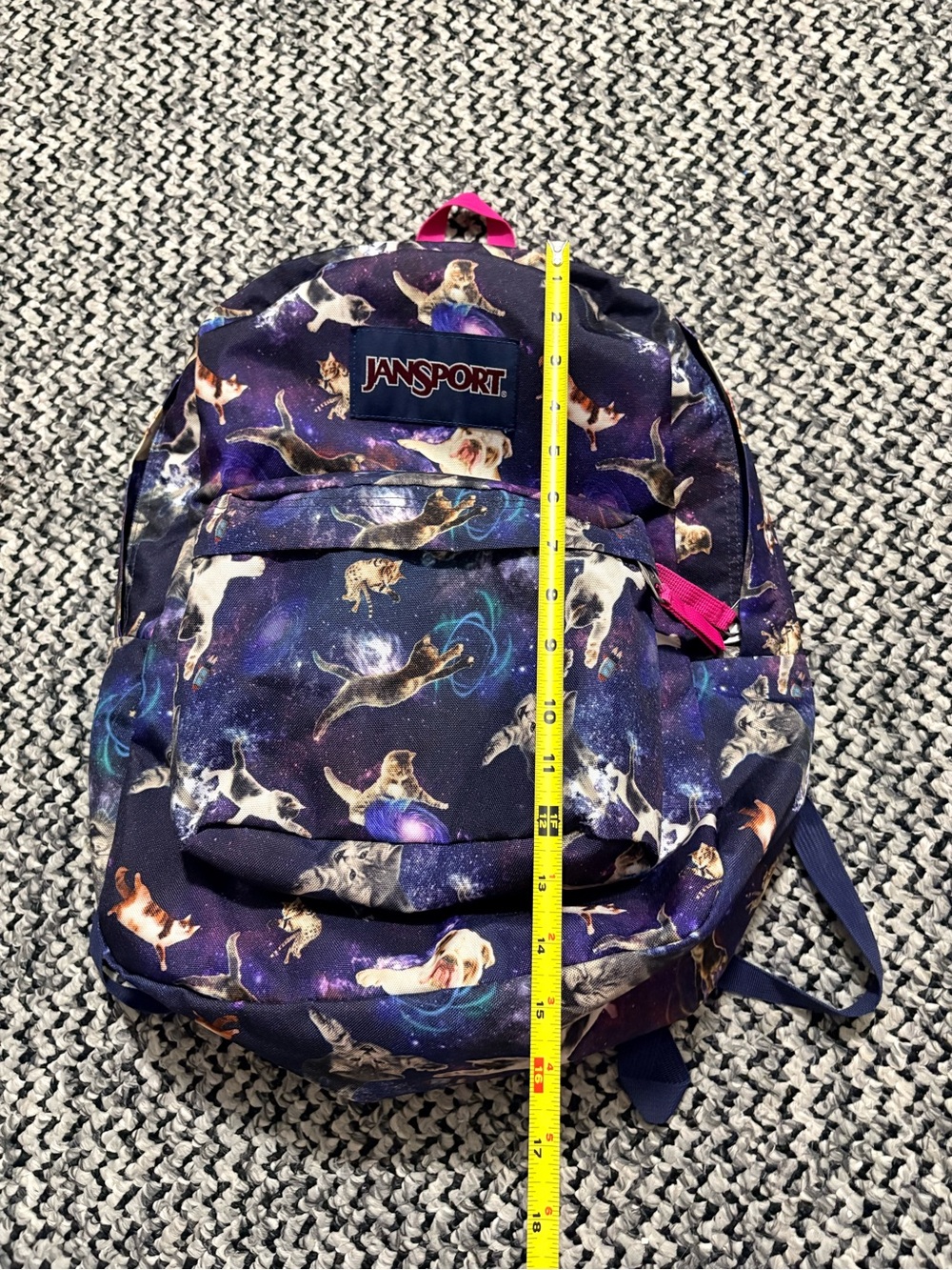 JanSport Classic SuperBreak “Multi Astro Kitty” Backpack - Picture 3 of 6